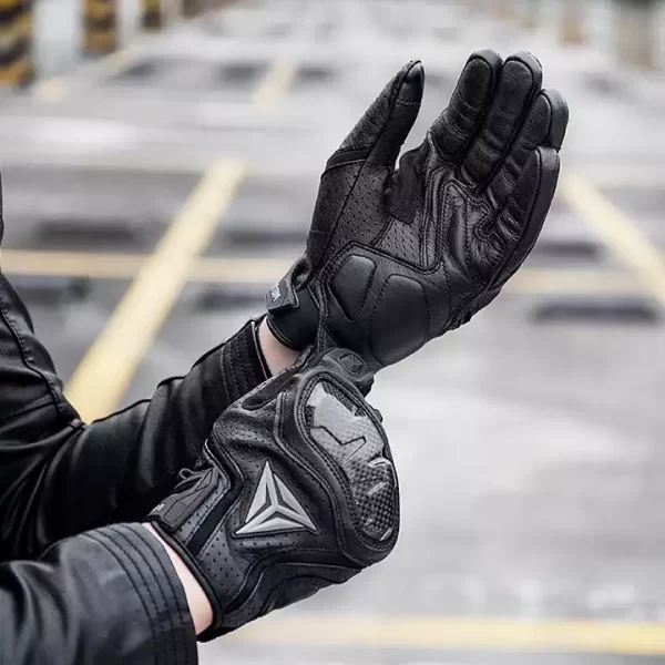 Guantes para moto de cuero Motowol 0325 - Imagen 4