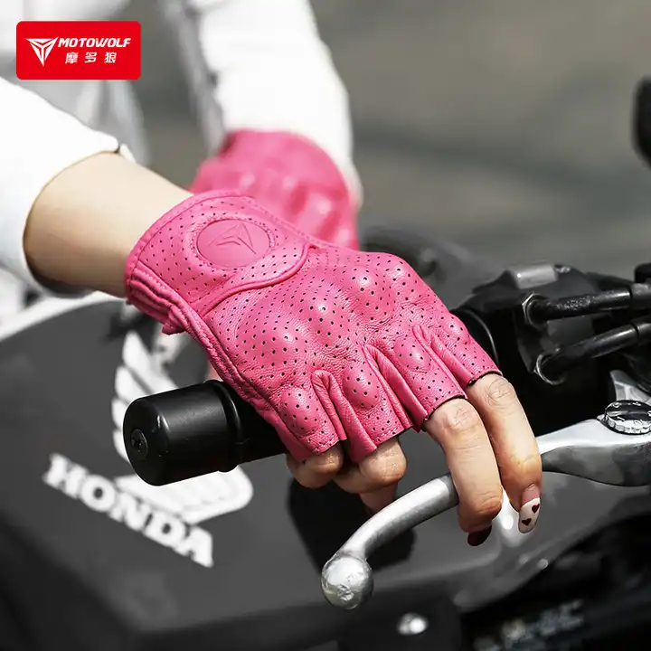 Guantes Mitones Rosado 0302C - Motoreflex.Pe