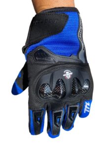 Guantes Madmotor Azul fibra de carbono - Madmotor