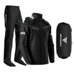 Ropa impermeable Motowolf negro - Motowolf
