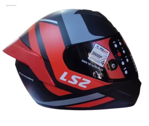 Casco Down NS352 integral Negro mate/rojo talla L