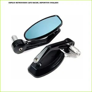 ESPEJO RETROVISOR CAFE RACER, DEPORTIVO OVALADO