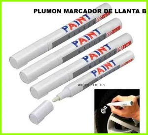 PLUMON MARCADOR DE LLANTA BLANCO