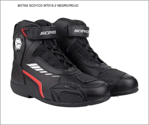 BOTAS SCOYCO MT015-2 NEGRO/ROJO