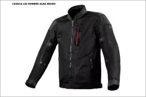 CASACA LS2 HOMBRE ALBA NEGRO