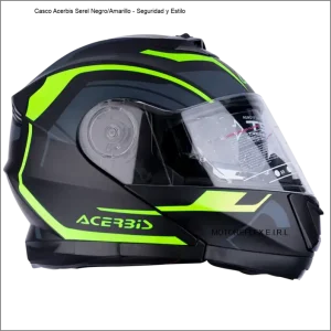 Casco Acerbis Serel Negro/Amarillo para moto