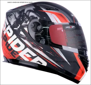 CASCO HOKEN 830 SPIDER ROJO MATE