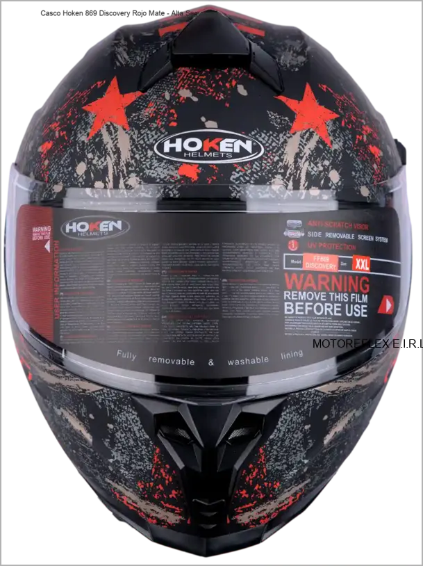 Casco Hoken 869 Discovery Rojo Mate 2