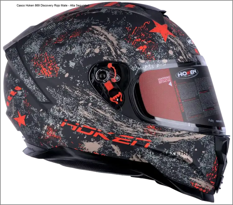 Casco Hoken 869 Discovery Rojo Mate