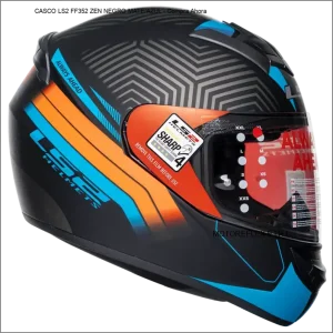 Casco LS2 FF352 ZEN Negro Mate/Azul
