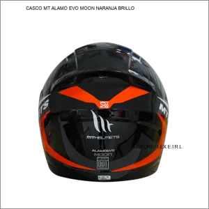 CASCO MT ALAMO EVO MOON NARANJA BRILLO