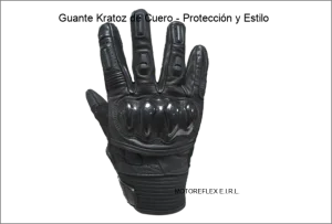 Guante Kratoz de cuero para motociclista