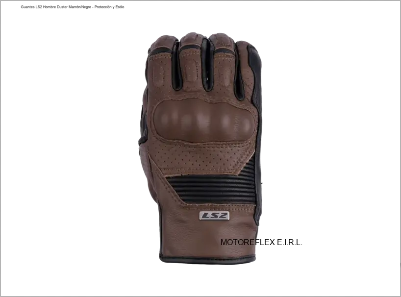 Guantes LS2 Hombre Duster Marrón/Negro para moto 2