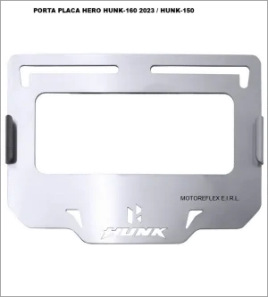 PORTA PLACA HERO HUNK-160 2023 / HUNK-150