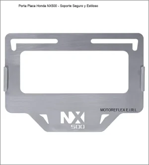 Porta placa para Honda NX500 en alta resistencia