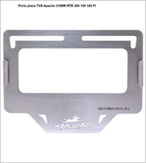 Porta placa TVS Apache 310RR RTR 200 180 160 FI