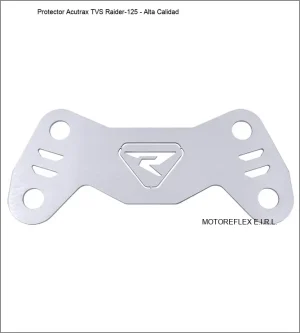 Protector de Acutrax para TVS Raider-125 en acero inoxidable