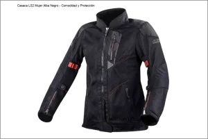 Casaca LS2 Mujer Alba Negro