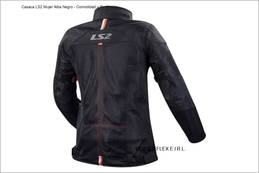 Casaca LS2 Mujer Alba Negro 2