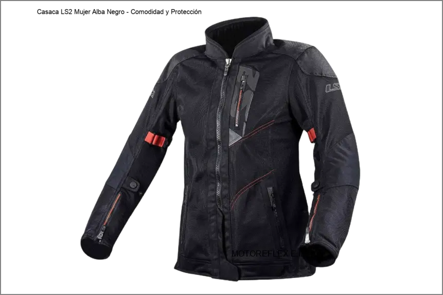 Casaca LS2 Mujer Alba Negro