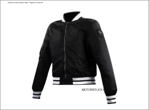 Casaca LS2 Mujer Brighton Negro en uso