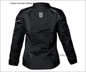Casaca LS2 mujer Sepang negro/gris oscuro