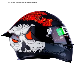 Casco BIHR Calavera Blanca