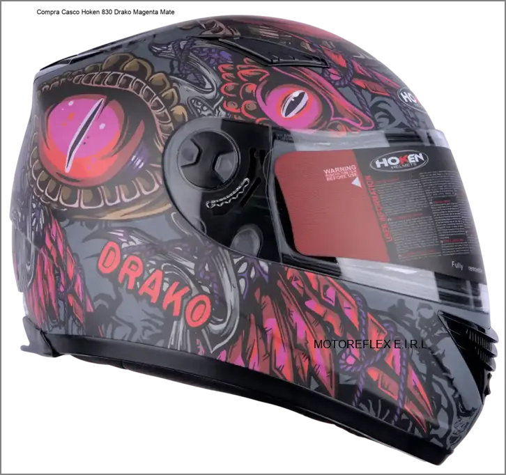 Casco Hoken 830 Drako Magenta Mate