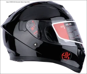 Casco HOKEN 834 Monocolor Básico Negro Brillo