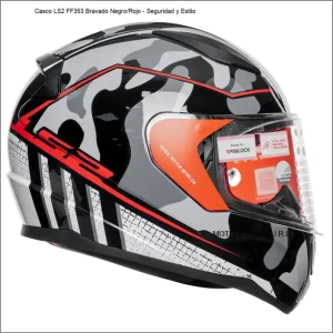 Casco LS2 FF353 Bravado Negro/Rojo
