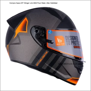Casco MT Stinger Link AMA Fluor Mate - Casco de motocicleta