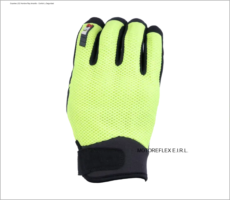 Guantes LS2 Hombre Ray Amarillo para motociclistas 2
