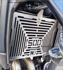 Protector de radiador Honda NX500 de acero inoxidable