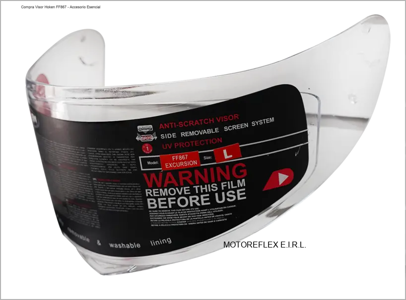 Visor Hoken FF867 para casco de motocicleta 2