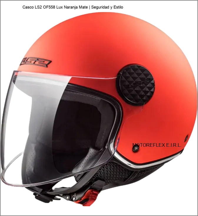 Casco LS2 OF558 Lux Naranja Mate