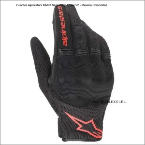 Guantes Alpinestars MM93 Negro/Rojo Losail V2