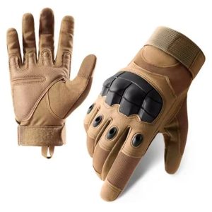 Guantes tacticos color marron