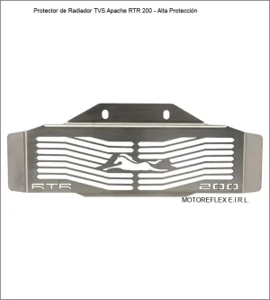 Protector de radiador para TVS Apache RTR 200