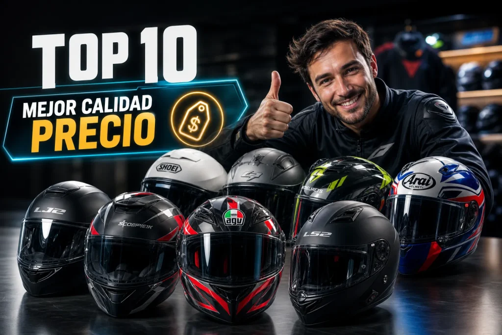 10 cascos de moto con mejor calidad-precio en 2026