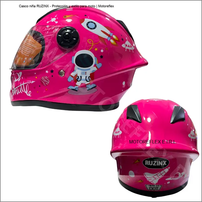 Casco de niña RUZINX para moto